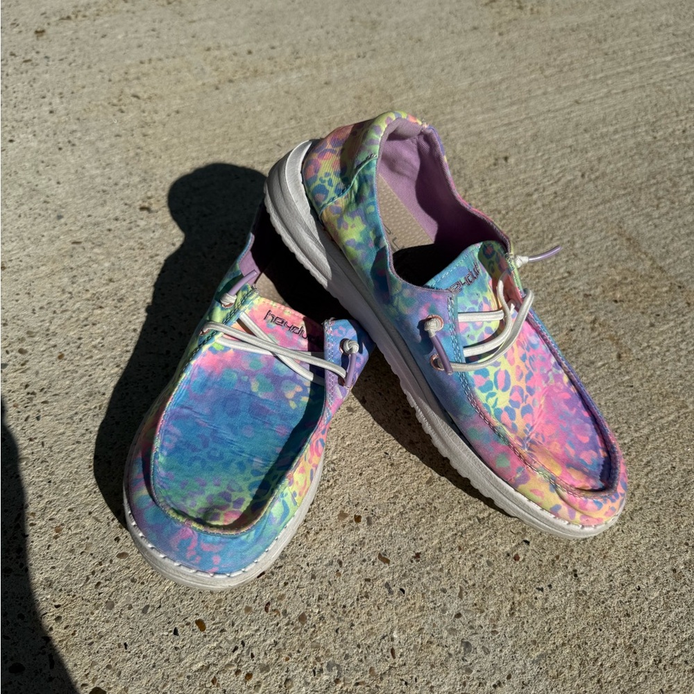 Hey Dude Multicolor Leopard Moccasins